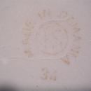VINTAGE BEIGE PINK FLORAL CHEESE KEEPER ROMANIA