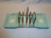 MIDWINTER STYLECRAFT RHAPSODY TOAST RACK WITH JAM DISH