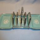MIDWINTER STYLECRAFT RHAPSODY TOAST RACK WITH JAM DISH