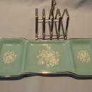 MIDWINTER STYLECRAFT RHAPSODY TOAST RACK WITH JAM DISH