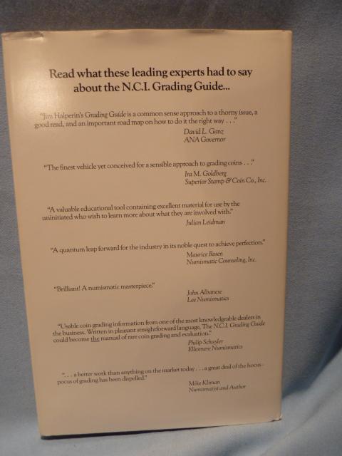 VINTAGE N.C.I. GRADING GUIDE BY JAMES L. HALPERIN 1986 IN MINT CONDITION