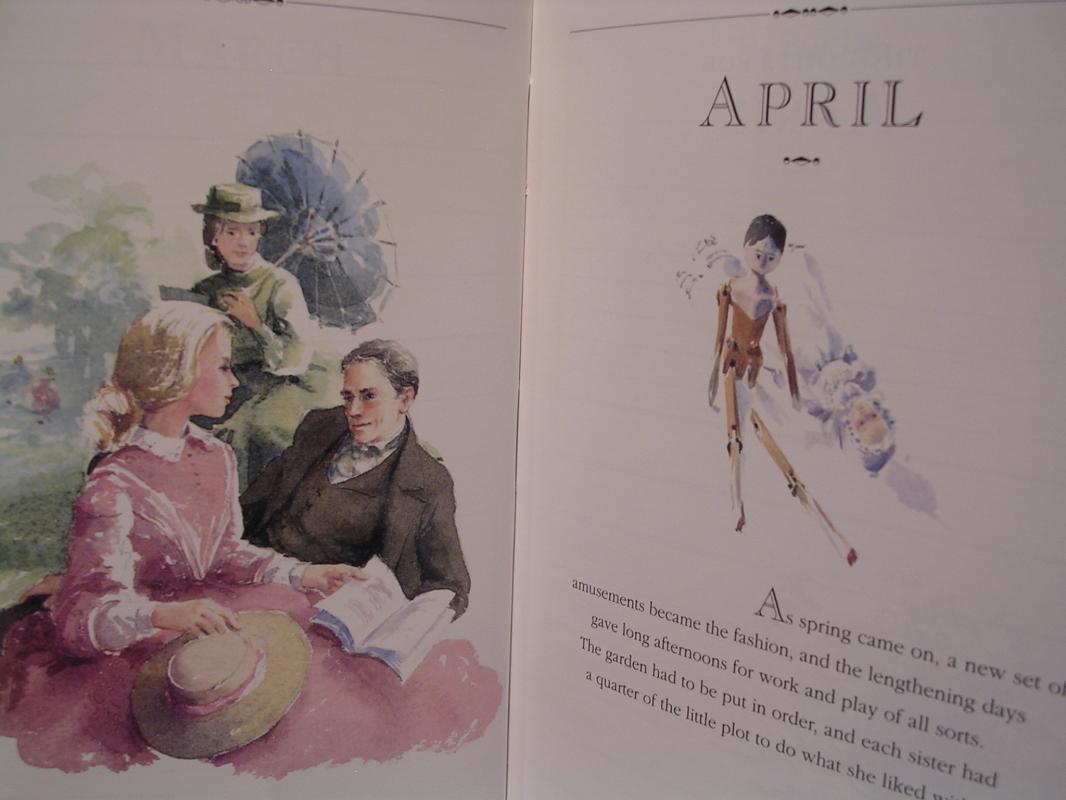 Vintage Little Women Illustrated Diary Daily Planner Perpetual HB