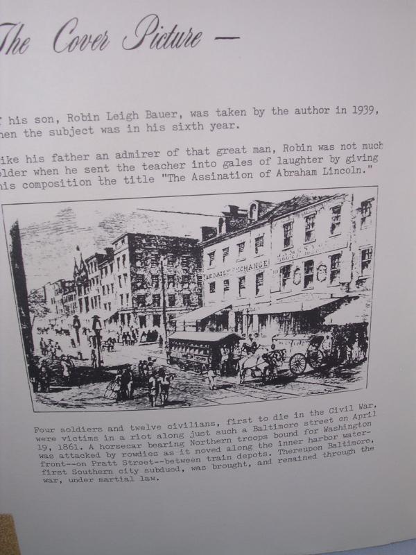 VINTAGE ABRAHAM LINCOLN HISTORY