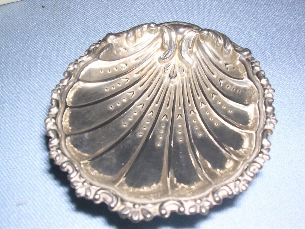 JOERIA PLATER SUAREZ SILVER SHELL PIN DISH ORIG BOX SPAIN