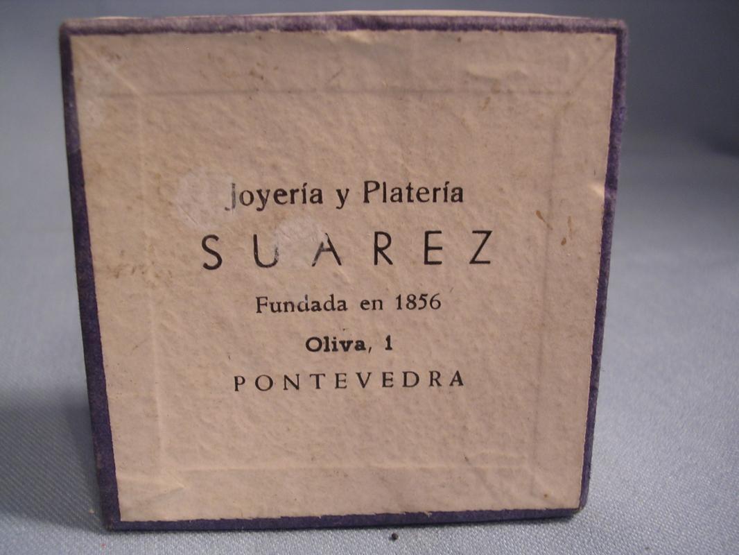 JOERIA PLATER SUAREZ SILVER SHELL PIN DISH ORIG BOX SPAIN