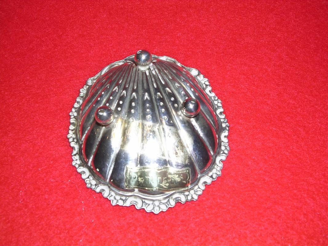 JOERIA PLATER SUAREZ SILVER SHELL PIN DISH ORIG BOX SPAIN