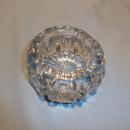 ANTIQUE HEAVY GLASS CRYSTAL THUMBPRINT DESIGN MASTER SALT