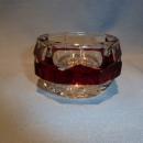 NEW MARTINSVILLE RED FLASH GLASS MASTER OPEN SALT 1915
