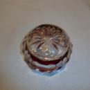 NEW MARTINSVILLE RED FLASH GLASS MASTER OPEN SALT 1915