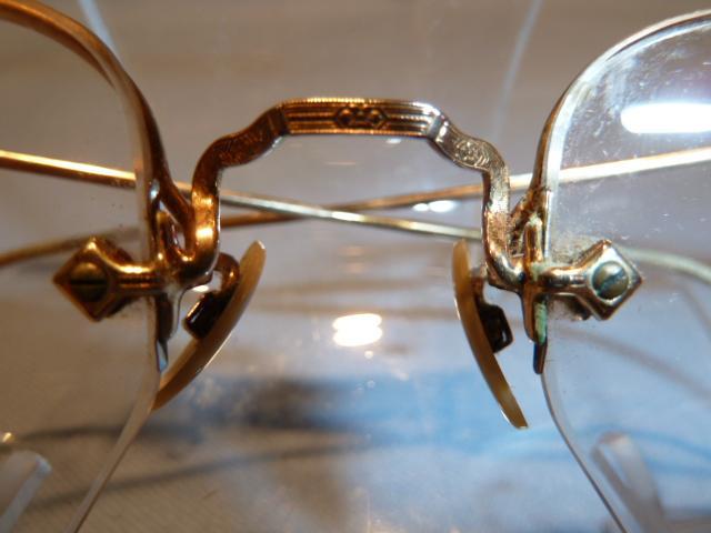 ANTIQUE ARTCRAFT NOKORRR EYE GLASSES SPECS WITH ORIGINAL CASE