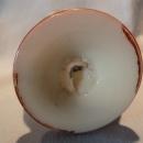 BEAUTIFUL AND RARE BRISTOL HAND PAINTED SCENE RUFFLE TOP VASE