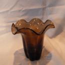 DUNCAN MILLER AMETHYST RUFFLE TOP VASE RARE COLOR