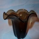 DUNCAN MILLER AMETHYST RUFFLE TOP VASE RARE COLOR