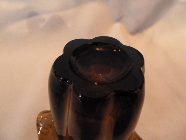 DUNCAN MILLER AMETHYST RUFFLE TOP VASE RARE COLOR