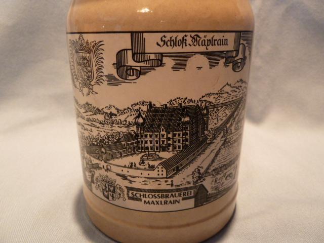 VINTAGE GERMAN SCHLOSSBRAUEREI MAXLRAIN LIDDED BEER STEIN