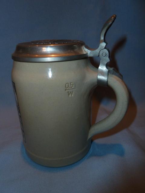 VINTAGE GERMAN SCHLOSSBRAUEREI MAXLRAIN LIDDED BEER STEIN