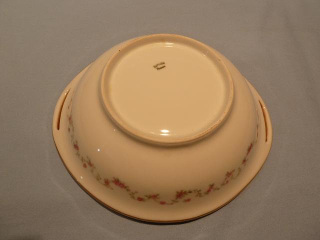 HAVILAND CHINA ROSE OPEN HANDLE VEGETABLE BOWL