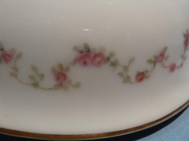 HAVILAND CHINA ROSE OPEN HANDLE VEGETABLE BOWL