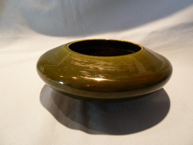 FREEMAN & MCFARLIN CALIFORNIA POTTERY GREEN DECO PLANTER