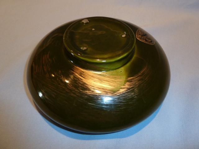 FREEMAN & MCFARLIN CALIFORNIA POTTERY GREEN DECO PLANTER