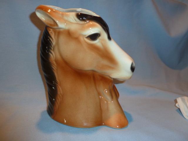 VINTAGE ROYAL COPLEY MARE AND FOAL VASE PLANTER