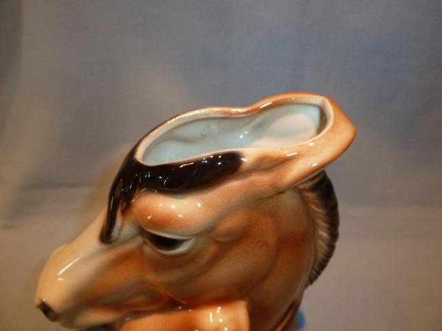 VINTAGE ROYAL COPLEY MARE AND FOAL VASE PLANTER