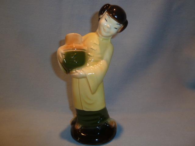 VINTAGE ROYAL COPLEY ORIENTAL GIRL WITH VASE FIGURINE