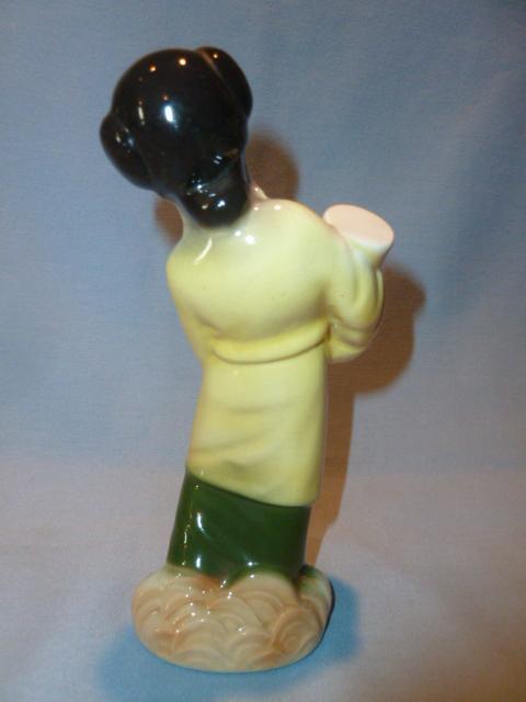 VINTAGE ROYAL COPLEY ORIENTAL GIRL WITH VASE FIGURINE