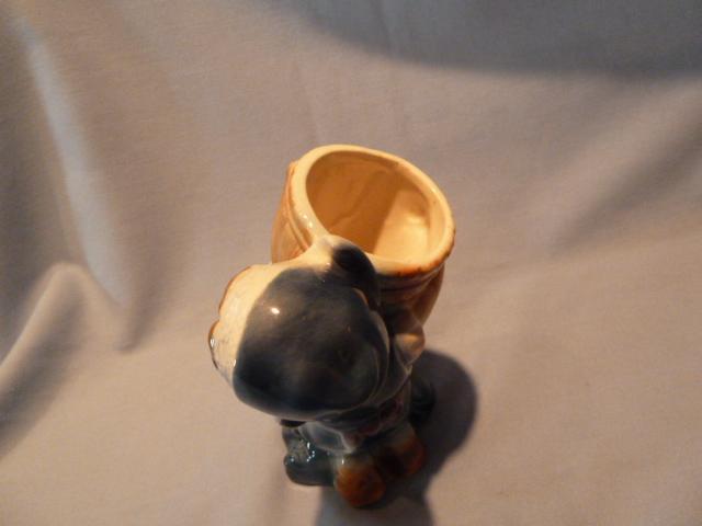 VINTAGE ROYAL COPLEY DUTCH GIRL WITH BUCKET PLANTER