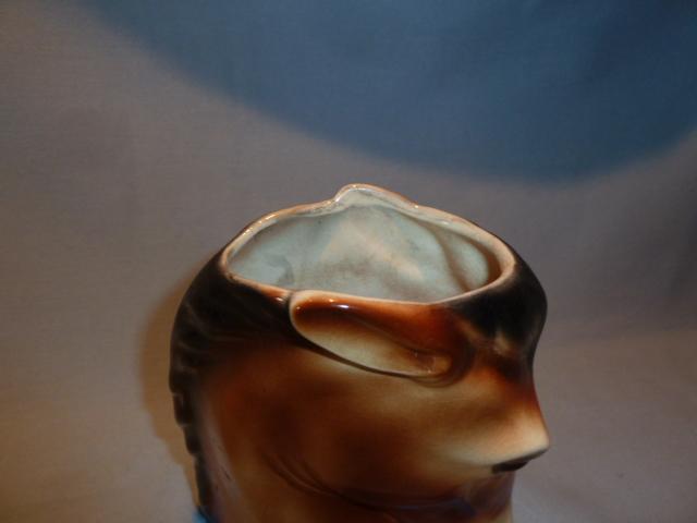 ROYAL COPLEY HORSEHEAD VASE PLANTER 1950'S