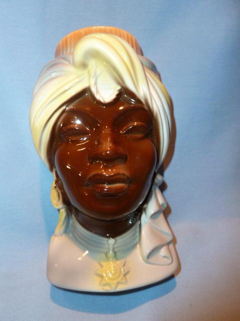 ROYAL COPLEY BLACKAMOOR WALL POCKET PLANTER