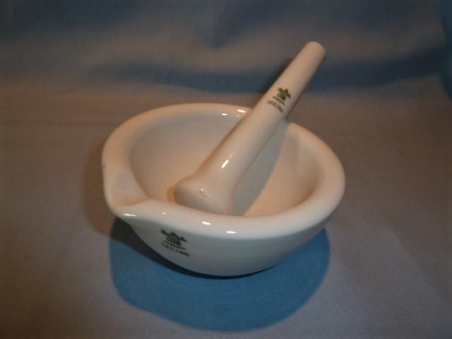 ANTIQUE ROSENTHAL, GERMANY MORTAR AND PESTAL