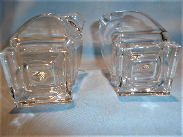 FOSTORIA TRANSITION CRYSTAL CREAM AND SUGAR