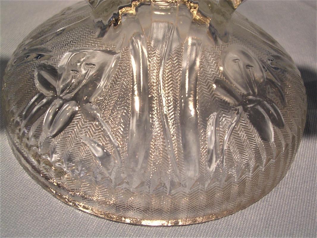 JEANNETTE IRIS & HERRINGBONE PAIR DOUBLE LIGHT CANDLESTICKS