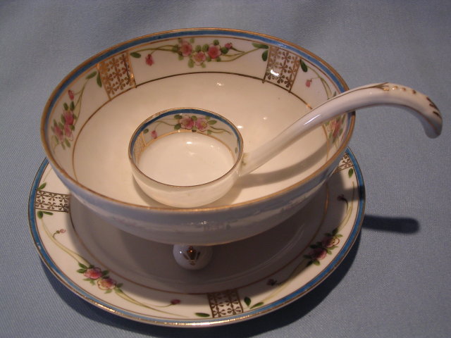 NIPPON THREE PIECE MAYO SET, DISH, UNDERPLATE AND SPOON