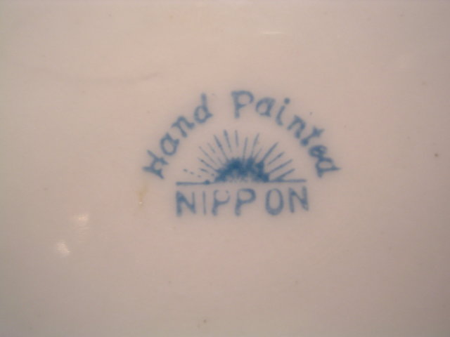 NIPPON THREE PIECE MAYO SET, DISH, UNDERPLATE AND SPOON