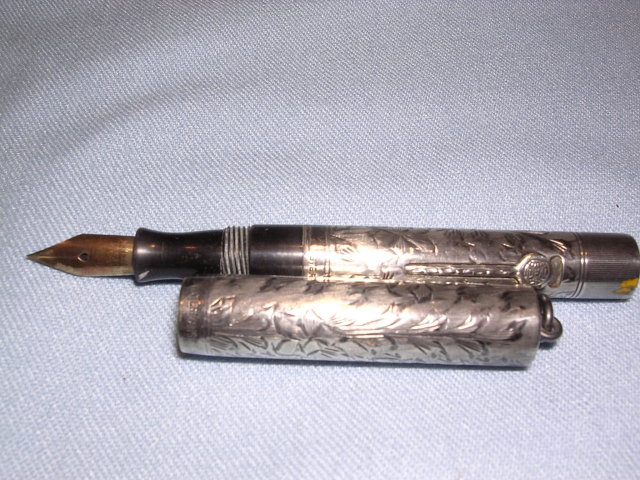 OLD WATERMAN STERLING IDEAL 452 1/2V LADY FOUNTAIN PEN