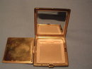 PATINA NEEDLEPOINT TOP GOLD TONE COMPACT ENGLAND