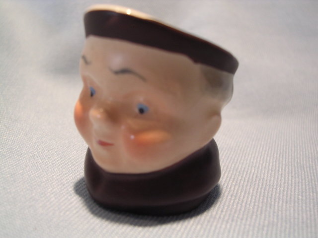 RARE GOEBEL FRIAR TUCK MINI CREAMER BLUE EYES