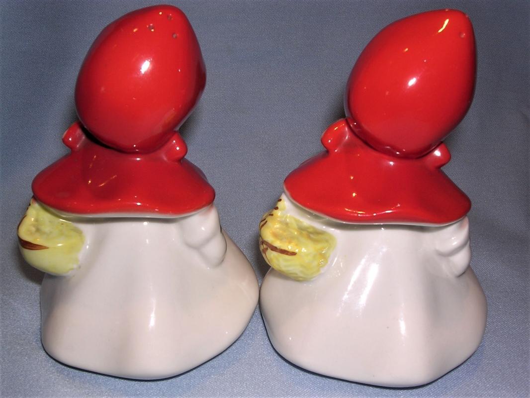 HULL LITTLE RED RIDING HOOD 5 1/2 INCH SALT AND PEPPER SET