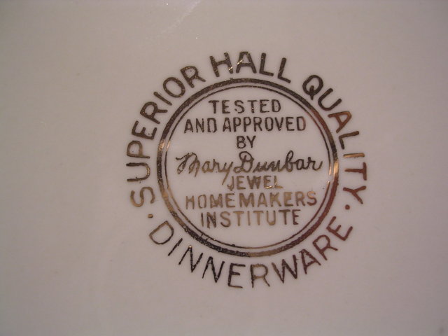 HALL JEWEL TEA AUTUMN LEAF 10 1/8
