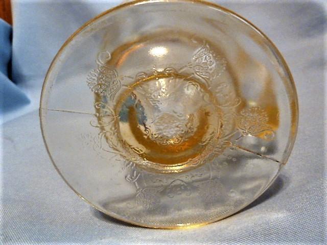 YELLOW Depression Glass FLORENTINE POPPY #2 PITCHER