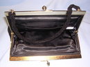 ELEGANT 1930's BLACK BEADED EVENING PURSE OR BAG