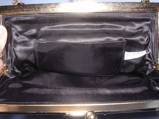 ELEGANT 1930's BLACK BEADED EVENING PURSE OR BAG