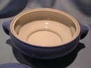 HALL CHINA SUNDIAL DELPHINIUM BLUE COVERED CASSEROLE