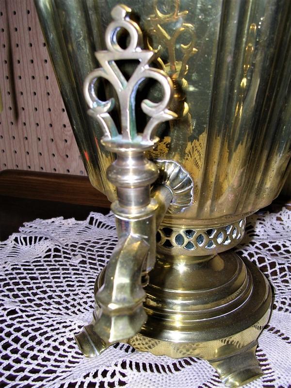 BEAUTIFUL ANTIQUE RUSSIAN WINE GLASS SAMOVAR