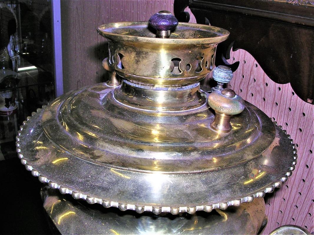 BEAUTIFUL ANTIQUE RUSSIAN WINE GLASS SAMOVAR