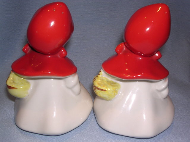 HULL LITTLE RED RIDING HOOD 5 1/2 INCH SALT AND PEPPER SET