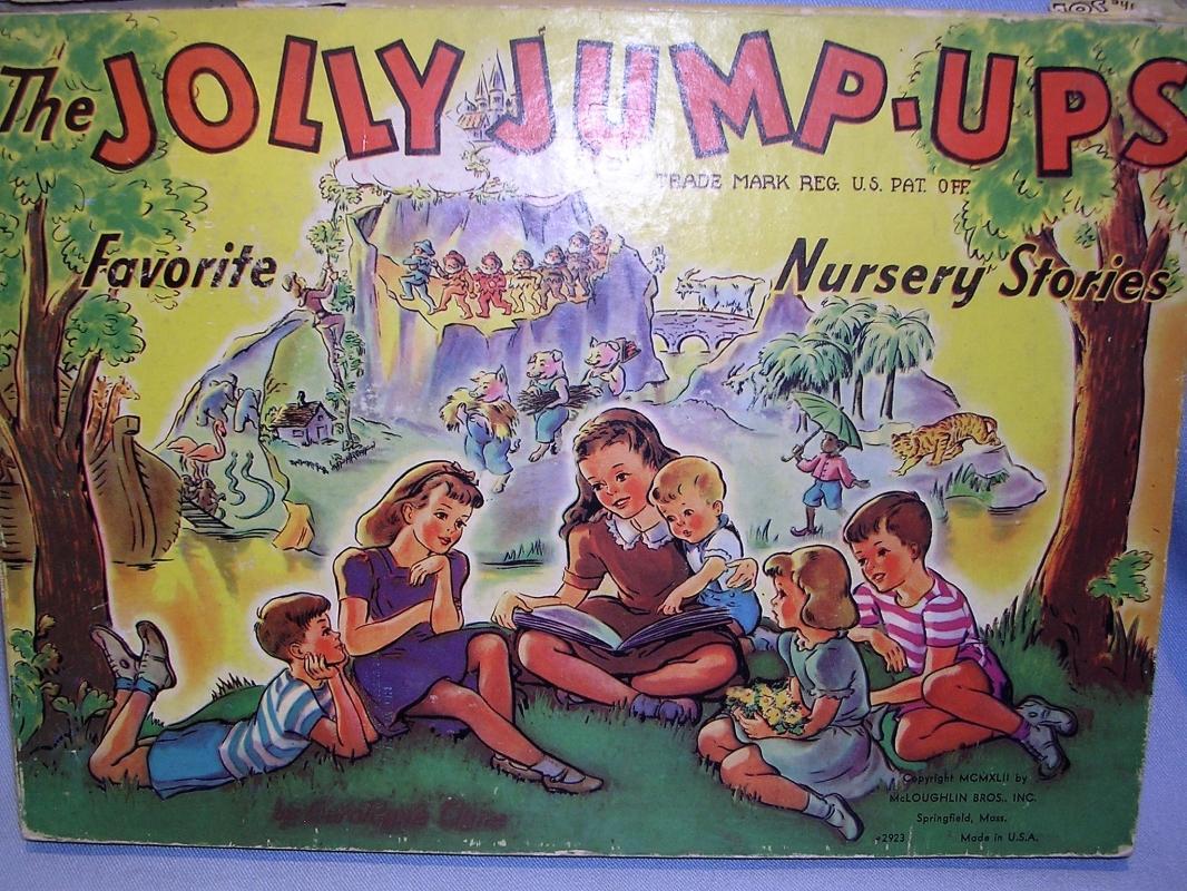 CHILDRENS JOLLY JUMP-UPS FAVORITE NURSERY STORIES 1942