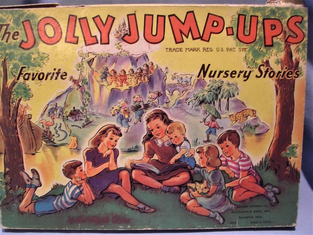 CHILDRENS JOLLY JUMP-UPS FAVORITE NURSERY STORIES 1942